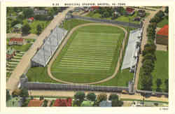 Muncipal Stadium, Bristol Tennessee Postcard 