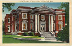 Central Baptist Church Johnson City, TN Postcard Postcard