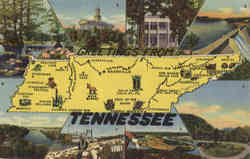 Greeting From Tennessee Postcard