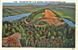 The Loop on the L. & N. Railroad, Near Tennessee-Georgia Line Postcard