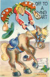 Off To A Flying Start Postcard
