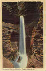 In the Beautiful Finger Lakes Region, Spectacular Cavern Cascade Postcard