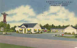 Barnesville Court Hotel Postcard