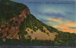 Indian Profile Rock Postcard