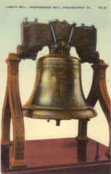 Liberty Bell, Independence Hall Postcard