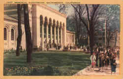Memorial Auditorium Sacramento, CA Postcard Postcard