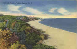 Isabella Beach Fishers Island, NY Postcard Postcard