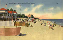 General Beach Scene Postcard