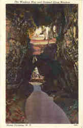 The Winding Way and Stained Glass Window Postcard