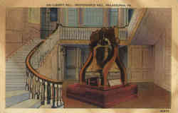 Liberty Bell, Independece Hall Postcard