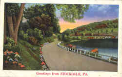 Greetings from Stockdale Pennsylvania Postcard Postcard