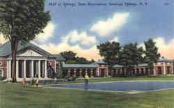Hall Of Springs, State Reservation Saratoga Springs, NY Postcard 