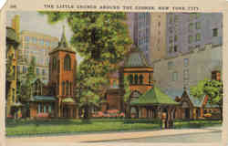 The Little Church Around The Corner New York City, NY Postcard Postcard