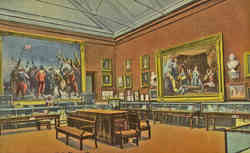 Interior of Pilgrim Hall Plymouth, MA Postcard Postcard