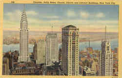 Chrysler, Daily News, Chanin, Lincoln and Lefcourt Buildings Postcard