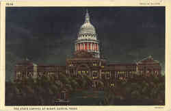 The State Capitol at Night Postcard