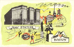 Hotel Statler Postcard