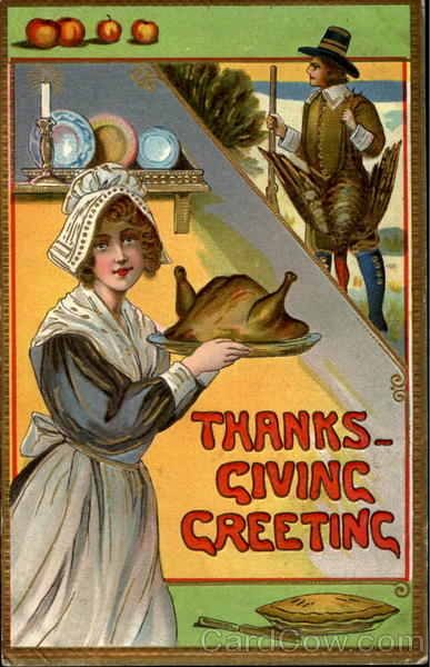 Thanksgiving Greeting Turkeys