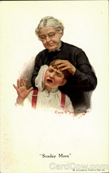 Sunday Morn Chas A. McLellan Artist Signed