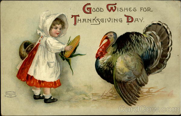 A Good Wishes For Thanksgiving Day Ellen Clapsaddle