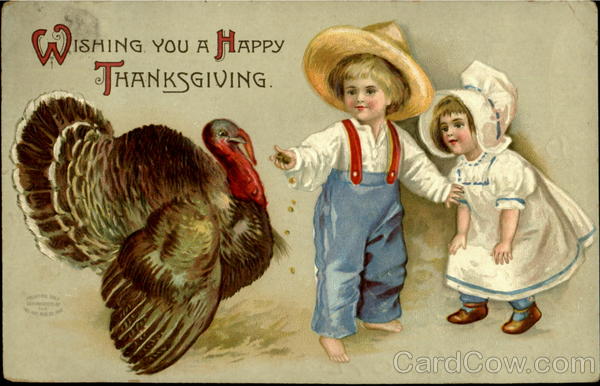 Wishing You A Happy Thanksgiving Ellen Clapsaddle Children