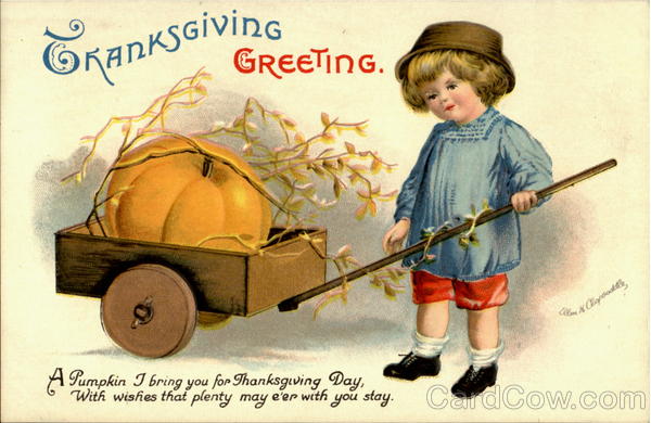 Thanksgiving Greetings Ellen Clapsaddle Children