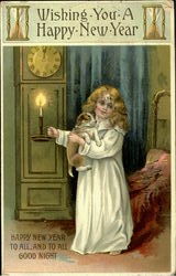 Wishing You A Happy New Year Postcard