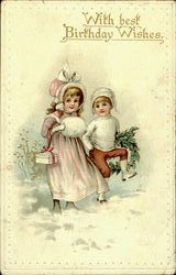 With Best Birthday Wishes Postcard