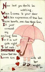 Sweetheart Comic Postcard Postcard