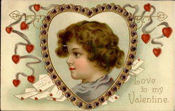 Love To My Valentine Postcard