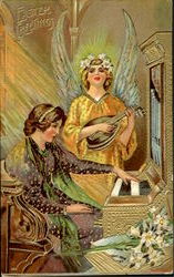 Easter Greetings Postcard