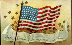 The Star Spangled Banner In Triumph Shall Wave Postcard