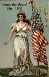 Honor The Brave! 1861 - 1865 Postcard