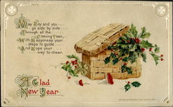 A Glad New Year Postcard