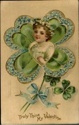 Truly Thine My Valentine Postcard
