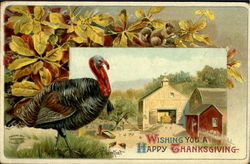 Wishing You A Happy Thanksgiving Postcard