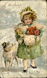 A Birthday Greeting Postcard
