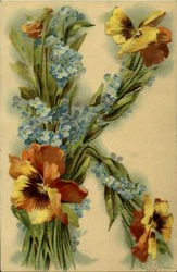 Flowers - Letters of Alphabet K C. Klein Postcard Postcard