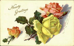 Hearty Greetings Postcard