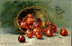 Cherries Still Life Postcard Postcard
