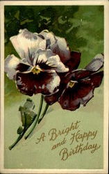 A Bright And Happy Birthday Postcard