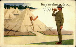 This Is Our Alarm Clock World War I Postcard Postcard