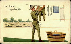 I'm Some Laundress World War I Postcard Postcard