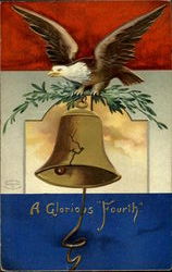 A Glorious Fourth 4th of July Postcard Postcard