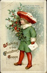 Wishing You Christmas Cheer Children Postcard Postcard