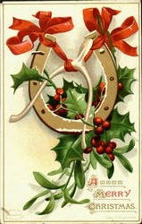 A Merry Christmas Postcard Postcard