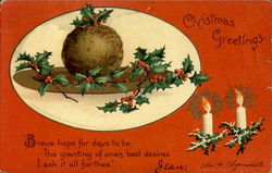 Christmas Greetings Postcard Postcard