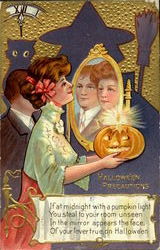 Halloween Precautions Postcard