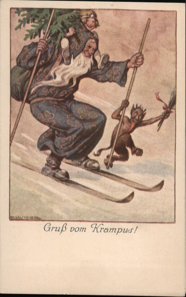 Santa on Skis: Gruss vom Krampus! Santa Claus