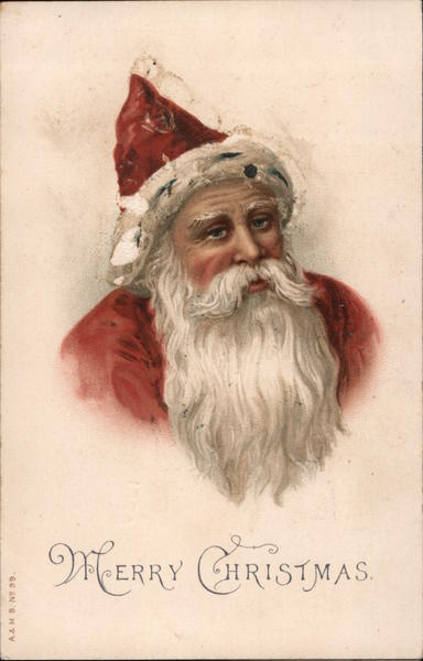 Merry Christmas - sad Santa Santa Claus